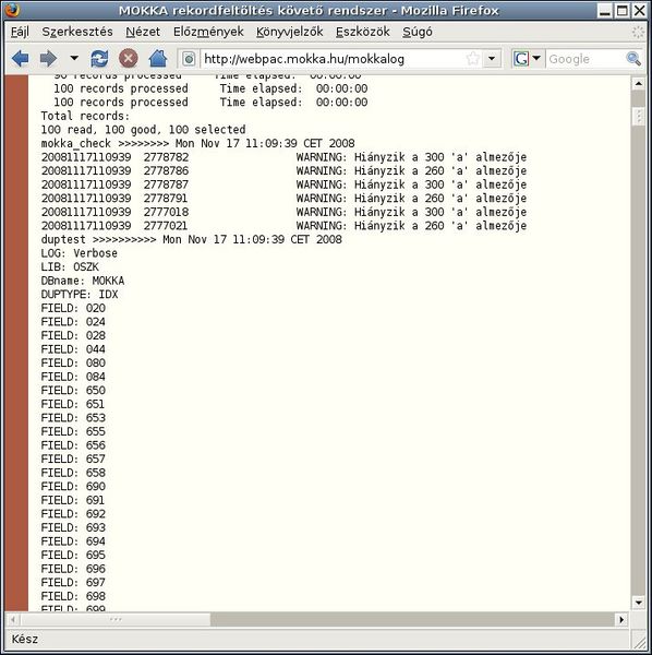 Fájl:Mokkalog oszk napilog20081117 mokkacheck.jpg